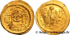 Byzantine coins JUSTINIAN I Type : Solidus  Date : 542-565  Mint name / Town : Constantinople  Metal : gold  Millesimal fineness : 1000  ‰ Diameter : 21  mm Orientation dies : 6  h. Weight : 4,55  g. 