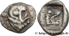 Celtic coins MASSALIA - MARSEILLE Type : Hemiobole  Date : 475-460 AC.  Mint name / Town : Marseille (13)  Metal : silver  Diameter : 8  mm Orientation dies : 9  h. Weight : 0,52  g. Rarity : R1  Obve