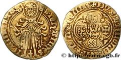 World coins DUCHY OF GUELDERS - ARNOLD OF EGMOND Type : Florin d'or  Date : n.d.  Quantity minted : -  Metal : gold  Diameter : 22,5  mm Orientation dies : 5  h. Weight : 2,66  g. Rarity : R1  Obverse