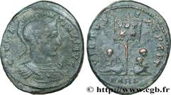 Roman coins CONSTANTINE I THE GREAT Type : Centenionalis ou nummus  Date : 320  Mint name / Town : Arles  Metal : copper  Diameter : 20,5  mm Orientation dies : 6  h. Weight : 3,19  g. Rarity : R3  Ob