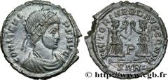Roman coins CONSTANS Type : Centenionalis ou nummus  Date : 345-346  Mint name / Town : Arles  Metal : copper  Diameter : 16,5  mm Orientation dies : 11  h. Weight : 1,66  g. Rarity : R1  Officine : 2