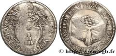 World coins ITALY- PAPAL STATES - ALEXANDER VII (Fabio Chigi) Type : Giulio  Date : n.d.  Mint name / Town : Rome  Quantity minted : -  Metal : silver  Diameter : 26  mm Orientation dies : 12  h. Weig