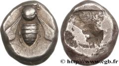 Greek Coins IONIA - EPHESUS Type : Drachme  Date : c. 480-450  Mint name / Town : Éphèse, Ionie  Metal : silver  Diameter : 14  mm Weight : 3,37  g. Rarity : R2  Obverse description : Abeille vue de d