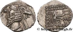 Greek Coins PARTHIA - PARTHIAN KINGDOM - PHRAATES IV Type : Drachme  Date : c. 38-2 AC.  Mint name / Town : Mitradakart  Metal : silver  Diameter : 18  mm Orientation dies : 12  h. Weight : 3,90  g. R