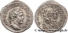 Roman coins CARACALLA Type : Denier  Date : 217  Mint name / Town : Rome  Metal : silver  Millesimal fineness : 500  ‰ Diameter : 20  mm Orientation dies : 12  h. Weight : 3,24  g. Rarity : R2  Offici