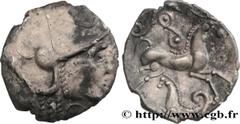 Celtic coins AMBIANI (Area of Amiens) Type : Denier d'argent scyphate dit “à l'hippocampe”  Date : c. 60-50 AC.  Mint name / Town : Amiens (80)  Metal : silver  Diameter : 15,5  mm Orientation dies : 