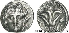 CARIE - خLES DE CARIE - RHODES(IIIe-IIe siècles avant J.-C.) Drachme N° v28_0065    Date : c. 205-189 AC. Nom de l'atelier : Rhodes Métal : argent Diamètre : 14mm Axe des coins : 12h. Poids : 2,36g. D