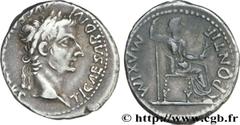 TIBERE(19/08/14-16/03/37)Tiberius Claudius NeroAuguste(14-37) Denier N° v28_0129    Date : c. 33-37 Nom de l'atelier : Gaule, Lyon Métal : argent Diamètre : 19,5mm Axe des coins : 2h. Poids : 3,65g. D