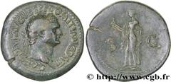 DOMITIEN(12/69-18/09/96)Titus Flavius DomitianusCésar sous Titus(24/06/79-13/09/81) Sesterce, (GB, ئ 36) N° v28_0159    Date : 80 Nom de l'atelier : Rome Métal : bronze Diamètre : 35,5mm Axe des coins