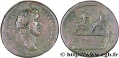ANTONIN LE PIEUX(25/02/138-7/03/161)Titus Aurelius Fulvus Boionius Arrius AntoninusAuguste(10/07/138-7/03/161) Sesterce, (GB, ئ 34) N° v28_0198    Date : 142 Nom de l'atelier : Rome Métal : bronze Dia