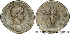 JULIA MAMEE(+235)Julia MamaeaFille de Julia Mوsa, mère d'Alexandre Sévère - Augusta(221-235) Sesterce, (GB, ئ 32) N° v28_0268    Date : 231 Nom de l'atelier : Rome Métal : bronze Diamètre : 32mm Axe d