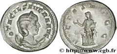 OTACILIA SEVERA(+249)Marcia Otacilia SeveraFemme de Philippe Ier, mère de Philippe II - Augusta (244-249) Antoninien N° v28_0290    Date : 248 Nom de l'atelier : Rome Métal : billon Diamètre : 21,5mm 