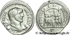 GALERE(1/03/293-5/05/311)Galerius Valerius MaximianusCésar(1/03/293-1/05/305) Argenteus N° v28_0382    Date : 295-297 Nom de l'atelier : Rome Métal : argent Diamètre : 19mm Axe des coins : 12h. Poids 