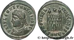CONSTANCE II(8/11/324-3/11/361)Flavius Julius Valerius ConstantiusCésar(8/11/324-9/09/337) Centenionalis ou nummus N° v28_0405    Date : 326 Nom de l'atelier : Europe, Héraclée Métal : cuivre Diamètre