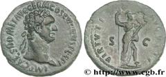 DOMITIEN(12/69-18/09/96)Titus Flavius Domitianus Auguste(13/09/81-18/09/96) As, (MB, ئ 28) N° v29_0156    Date : 92 Nom de l'atelier : Rome Métal : cuivre Diamètre : 28mm Axe des coins : 6h. Poids : 9