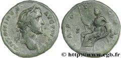 ANTONIN LE PIEUX(25/02/138-7/03/161)Titus Aurelius Fulvus Boionius Arrius AntoninusAuguste(10/07/138-7/03/161) Sesterce, (GB, ئ 33) N° v29_0202    Date : 139 Nom de l'atelier : Rome Métal : cuivre Dia