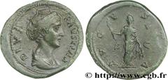 FAUSTINE MERE(+141)Annia Galeria FaustinaConsécration d'Antonin le Pieux Dupondius, (MB, ئ 29) N° v29_0219    Date : c. après 147 Nom de l'atelier : Rome Métal : bronze Diamètre : 29mm Axe des coins :
