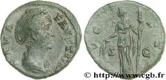FAUSTINE MERE(+141)Annia Galeria FaustinaConsécration d'Antonin le Pieux As, (MB, ئ 26) N° v29_0223    Date : après 148 Nom de l'atelier : Rome Métal : bronze Diamètre : 25,5mm Axe des coins : 12h. Po