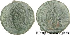SEPTIME SEVERE(13/04/193-4/02/211)Lucius Septimius Severus As N° v29_0253    Date : 210 Nom de l'atelier : Rome Métal : cuivre Diamètre : 25,5mm Axe des coins : 5h. Poids : 11,55g. Degré de rareté : R