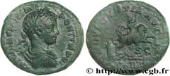 CARACALLA(27/05/196-8/04/217)Marcus Aurelius AntoninusCo-empereur avec Septime Sévère(04/198-209) As, (MB, ئ 24) N° v29_0263    Date : 203 Nom de l'atelier : Rome Métal : cuivre Diamètre : 23,5mm Axe 