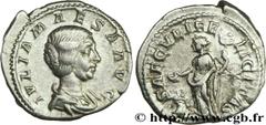 JULIA MAESA(+223 ou 226)Julia MوsaSœur de Julia Domna, mère de Julia Soémias et de Julia Mamée, grand-mère d'Elagabal et d'Alexandre Sévère - Augusta(218-223/226) Denier N° v29_0285    Date : 220 - 22