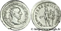 TRAJAN DECE(07/249-06/251)Caius Messius Quintus Traianus Decius Antoninien N° v29_0328    Date : 250 Nom de l'atelier : Rome Métal : billon Diamètre : 23mm Axe des coins : 1h. Poids : 5,14g. Etat de c