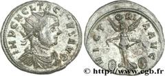 TACITE(11-12/275-06/276)Marcus Claudius Tacitus Aurelianus N° v29_0376    Date : 275 Nom de l'atelier : Italie, Ticinum Métal : billon Diamètre : 21mm Axe des coins : 5h. Poids : 3,88g. Degré de raret