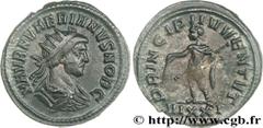 NUMERIEN(12/282-11/284)Marcus Aurelius NumerianusCésar(12/282-03/283) Aurelianus N° v29_0426    Date : 282-283 Nom de l'atelier : Italie, Ticinum Métal : billon Diamètre : 23mm Axe des coins : 6h. Poi
