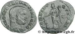 GALERE(+5/05/311)Consécration de Licinius Ier Follis ou nummus N° v29_0453    Date : 311 Nom de l'atelier : Savie, Siscia Métal : cuivre Diamètre : 24,5mm Axe des coins : 6h. Poids : 6,84g. Degré de r