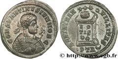 CONSTANTIN II(1/03/317-04/340)Flavius Claudius Julius ConstantinusCésar(1/03/317-9/09/337) Centenionalis ou nummus N° v29_0495    Date : 322-323 Nom de l'atelier : Belgique, Trèves Métal : cuivre Diam