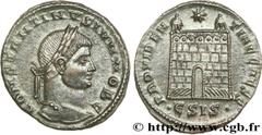 CONSTANTIN II(1/03/317-04/340)Flavius Claudius Julius ConstantinusCésar(1/03/317-9/09/337) Centenionalis ou nummus N° v29_0497    Date : 326-327 Nom de l'atelier : Savie, Siscia Métal : cuivre Diamètr