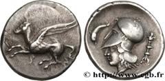 Greek Coins CORINTHIA - CORINTH Type : Statère Date : c. 365 AC. Mint name / Town : Corinthe, Corinthie Metal : silver Diameter : 23 mm Orientation dies : 12 h. Weight : 8,53 g. Rarity : R1 Obverse le