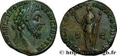 Roman Coins MARCUS AURELIUS Type : Sesterce Date : 179 Mint name / Town : Rome Metal : bronze Diameter : 30 mm Orientation dies : 6 h. Weight : 21,39 g. Rarity : R1 Officine : 1re Obverse legend : M A