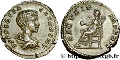 Roman Coins GETA Type : Denier Date : 202 Mint name / Town : Rome Metal : silver Millesimal fineness : 550 ‰ Diameter : 18,5 mm Orientation dies : 12 h. Weight : 3,53 g. Officine : 5e Obverse legend :