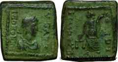 Roman Coins HONORIUS Type : Exagium solidi Date : c. 408-420 Mint name / Town : Constantinople Metal : copper Diameter : 18,5 mm Orientation dies : 12 h. Weight : 4,07 g. Rarity : R3 Obverse legend : 