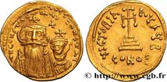 Byzantine Coins CONSTANS II and CONSTANTINE IV Type : Solidus Date : 654-659 Mint name / Town : Constantinople Metal : gold Millesimal fineness : 1.000 ‰ Diameter : 21 mm Orientation dies : 6 h. Weigh