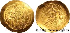 Byzantine Coins CONSTANTINE IX MONOMACHOS Type : Histamenon nomisma Date : c. 1050 Mint name / Town : Constantinople Metal : gold Diameter : 26,5 mm Orientation dies : 6 h. Weight : 4,43 g. Rarity : R
