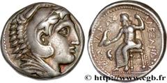Greek Coins MACEDONIA - MACEDONIAN KINGDOM - ALEXANDER III THE GREAT Type : Tétradrachme Date : c. 325-320 AC Mint name / Town : Amphipolis, Macédoine Metal : silver Diameter : 27 mm Orientation dies 