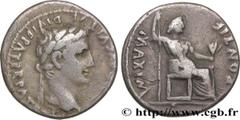 Roman coins AUGUSTUS Type : Denier Date : c. 15-37 Mint name / Town : Lyon Metal : silver Millesimal fineness : 900 ‰ Diameter : 18,5 mm Orientation dies : 5 h. Weight : 3,50 g. Rarity : R2 Obverse le
