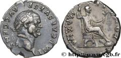 Roman coins VESPASIAN Type : Denier Date : 73 Mint name / Town : Rome Metal : silver Millesimal fineness : 900 ‰ Diameter : 18,5 mm Orientation dies : 1 h. Weight : 3,44 g. Obverse legend : IMP CAES V