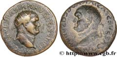 Roman coins VESPASIAN Type : Dupondius Date : 77-78 Mint name / Town : Lyon Metal : copper Diameter : 28,5 mm Orientation dies : 12 h. Weight : 12,12 g. Rarity : R1 Obverse legend : IMP CAES VESPASIAN