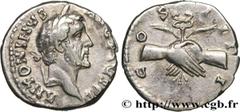 Roman coins ANTONINUS PIUS Type : Denier Date : 146 Mint name / Town : Rome Metal : silver Millesimal fineness : 800 ‰ Diameter : 17 mm Orientation dies : 6 h. Weight : 3,23 g. Rarity : R1 Officine : 