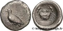 Greek Coins SICILY - AKRAGAS Type : Didrachme  Date : c. 500-495 AC.  Mint name / Town : Agrigente, Sicile  Metal : silver  Diameter : 20  mm Orientation dies : 10  h. Weight : 8,23  g. Rarity : R2  O