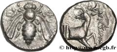 Greek Coins IONIA - EPHESUS Type : Tétradrachme  Date : c. 350-340 AC.  Mint name / Town : Éphèse, Ionie  Metal : silver  Diameter : 21  mm Orientation dies : 12  h. Weight : 14,72  g. Rarity : INÉDIT