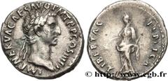 Roman coins NERVA Type : Denier  Date : 97  Mint name / Town : Rome  Metal : silver  Diameter : 17,5  mm Orientation dies : 7  h. Weight : 3,50  g. Obverse legend : IMP NERVA CAES AV-G - P M TR P COS 