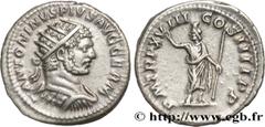Roman coins CARACALLA Type : Antoninien  Date : 215  Mint name / Town : Rome  Metal : silver  Millesimal fineness : 500  ‰ Diameter : 22,5  mm Orientation dies : 6  h. Weight : 5,28  g. Rarity : R1  O