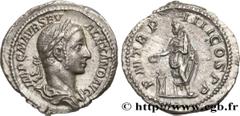 Roman coins SEVERUS ALEXANDER Type : Denier  Date : 225  Mint name / Town : Rome  Metal : silver  Millesimal fineness : 500  ‰ Diameter : 18,5  mm Orientation dies : 6  h. Weight : 3,12  g. Officine :