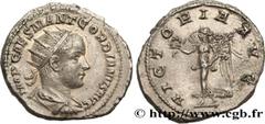 Roman coins GORDIAN III Type : Antoninien  Date : 238  Mint name / Town : Rome  Metal : billon  Millesimal fineness : 450  ‰ Diameter : 22  mm Orientation dies : 12  h. Weight : 5,49  g. Rarity : R1  