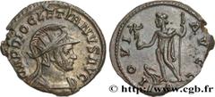 Roman coins DIOCLETIAN Type : Aurelianus  Date : printemps 290 - 291  Date : 290-291  Mint name / Town : Lyon  Metal : billon  Millesimal fineness : 50  ‰ Diameter : 21  mm Orientation dies : 12  h. W