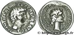 MARC ANTOINE et OCTAVE(41 avant J.-C.)Marcus Antonius, Caius Julius Cوsar Octavianus Denier N° v31_0132    Date : c. 41 AC. Nom de l'atelier : Asie, Ephèse Métal : argent Diamètre : 19,5mm Axe des coi